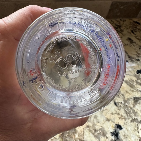 McDonald’s Disney Epcot Pixar drinking beverage Glass 100 Anniversary - Picture 6 of 7